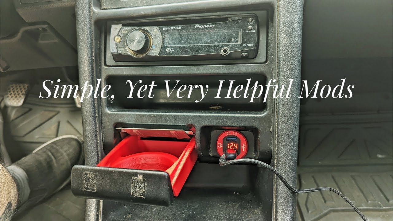 CRX Cup Holder & Dual USB Port Install