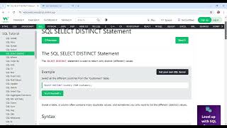 SQL Mastery: DISTINCT, ORDER BY, Tips & Tricks | YouTube Tutorial #1
