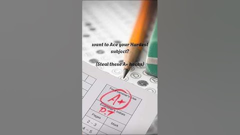 How to Get an A in Your Most Difficult Subject | Top Study Hacks Every Student Must Know #studyhacks