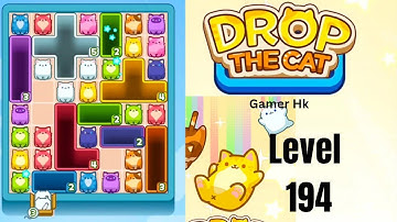 Drop The Cat Level 194 Walkthrough Solution 