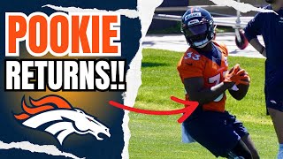 BREAKING NEWS: Denver Broncos RB Javonte Williams PRACTICES IN OTAs  as He Returns From Knee Injury!