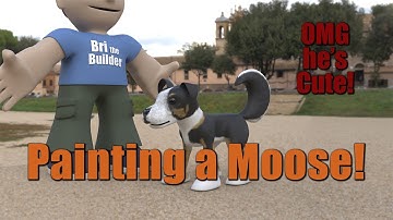 Moose Unwrap and Paint