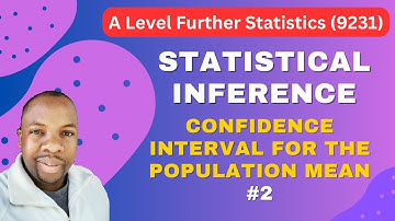 Inference - Confidence interval for the population mean | Worked Example 2