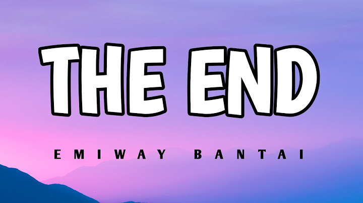 EMIWAY BANTAI - THE END (LYRICS)
