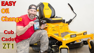 How to change Cub Cadet ZT1 oil (step by Step)