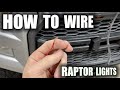 How to wire raptor grill LED lights