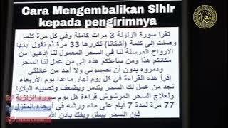 Kaifiyat Mengembalikan Sihir Kepada Pengirimannya