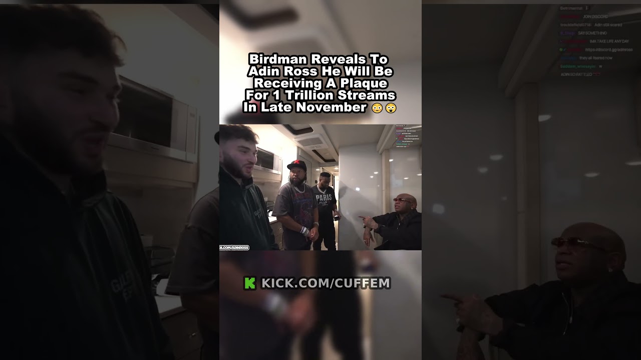 1 Trillion Streams Is INSANE 😳😲 🟩kick.com/AdinRoss🟩 