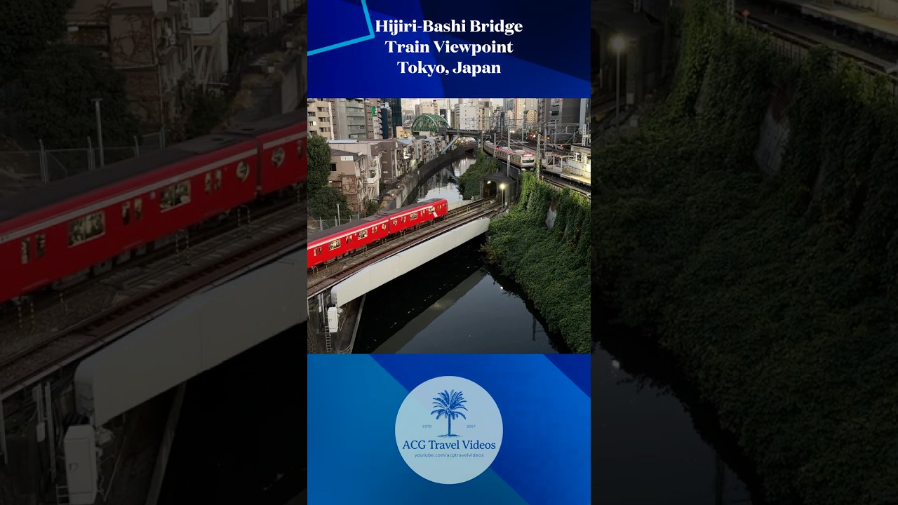 Hijiri-Bashi Bridge Train Viewpoint - Tokyo, Japan
