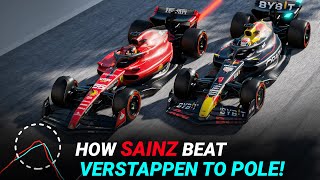 Carlos Sainz’s Emotional Pole Lap! How Sainz Beat Verstappen to Pole | F1 2023 Telemetry Analysis