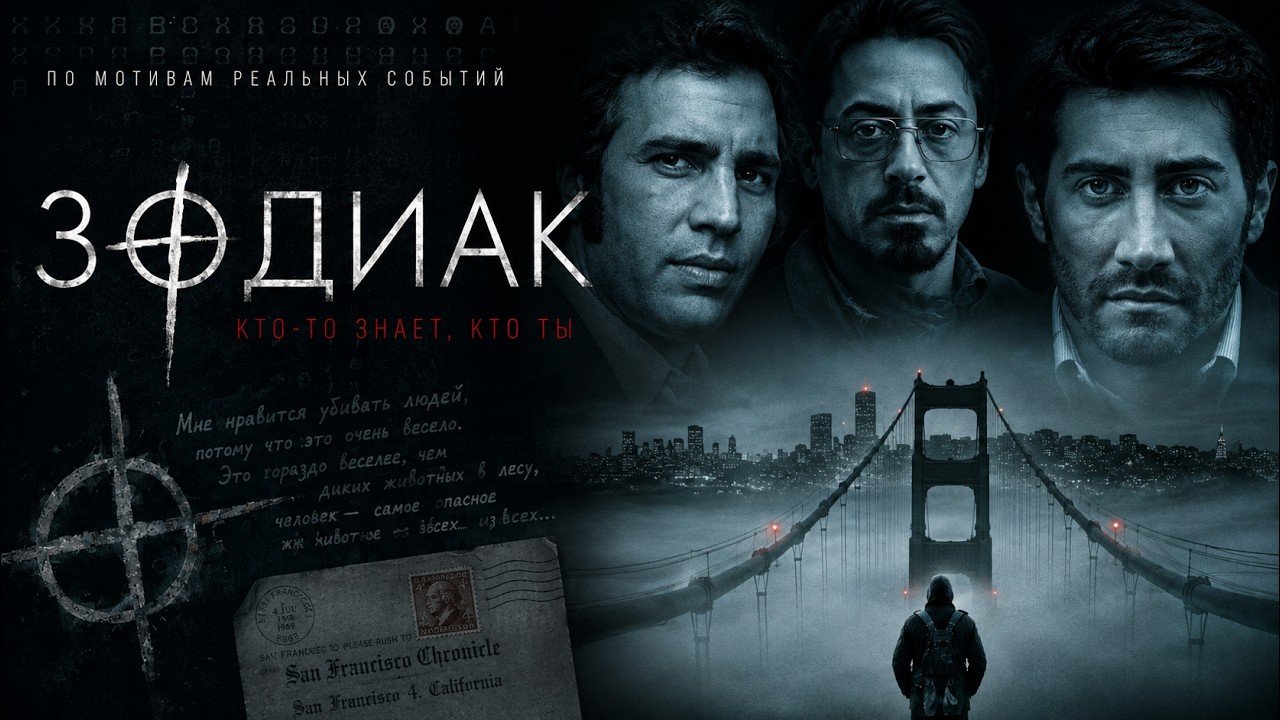 Кадр из трейлера «Зодиак»