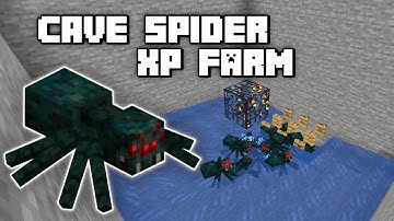 Cave Spider XP Farm - Minecraft  Tutorial (Java Edition)
