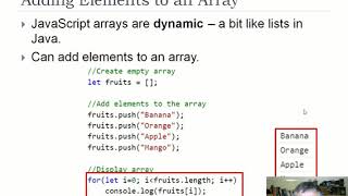 CST 2120 – Week 3 | Video 11: Arrays, Objects and JSON - David Gamez