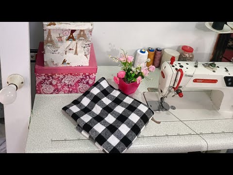 طريقة عمل شال كاروهات شتوي بكل بساطه