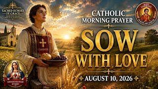 🌅 Catholic Morning Prayer | SOW WITH LOVE |  August 10, 2026 | @SacredEchoesofGrace