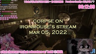 Corpse Husband on Ironmouse's stream - Just Chatting (MAR 05, 2022)