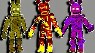 ВСЕ ИЗМЕНЕНИЯ СПРИНГТРАПА ФНАФ МАЙНКРАФТ Five Nights At Freddy's Minecraft