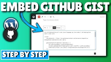 How To EMBED GITHUB CODE and Content In WordPress (Updated)