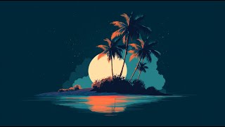 🌙 Walking on an Island at Night • 10 Hz Alpha Pulse Music for Sleep, Relaxation, & Stress Relief