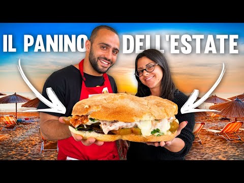 Panino with Pecorino, Eggplant and Cuor Di Bue Tomatoes