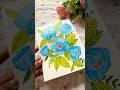 Easy acrylic painting tutorial 🥰 #shorts #youtubepartner #creativeart #floral #floralpainting #art