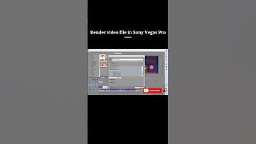 Render video file in Sony Vegas Pro #shorts