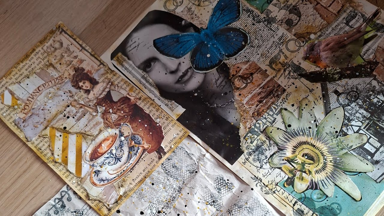 Junk journal /Deutsch/Challange/ 3 verschiedene masterboards 