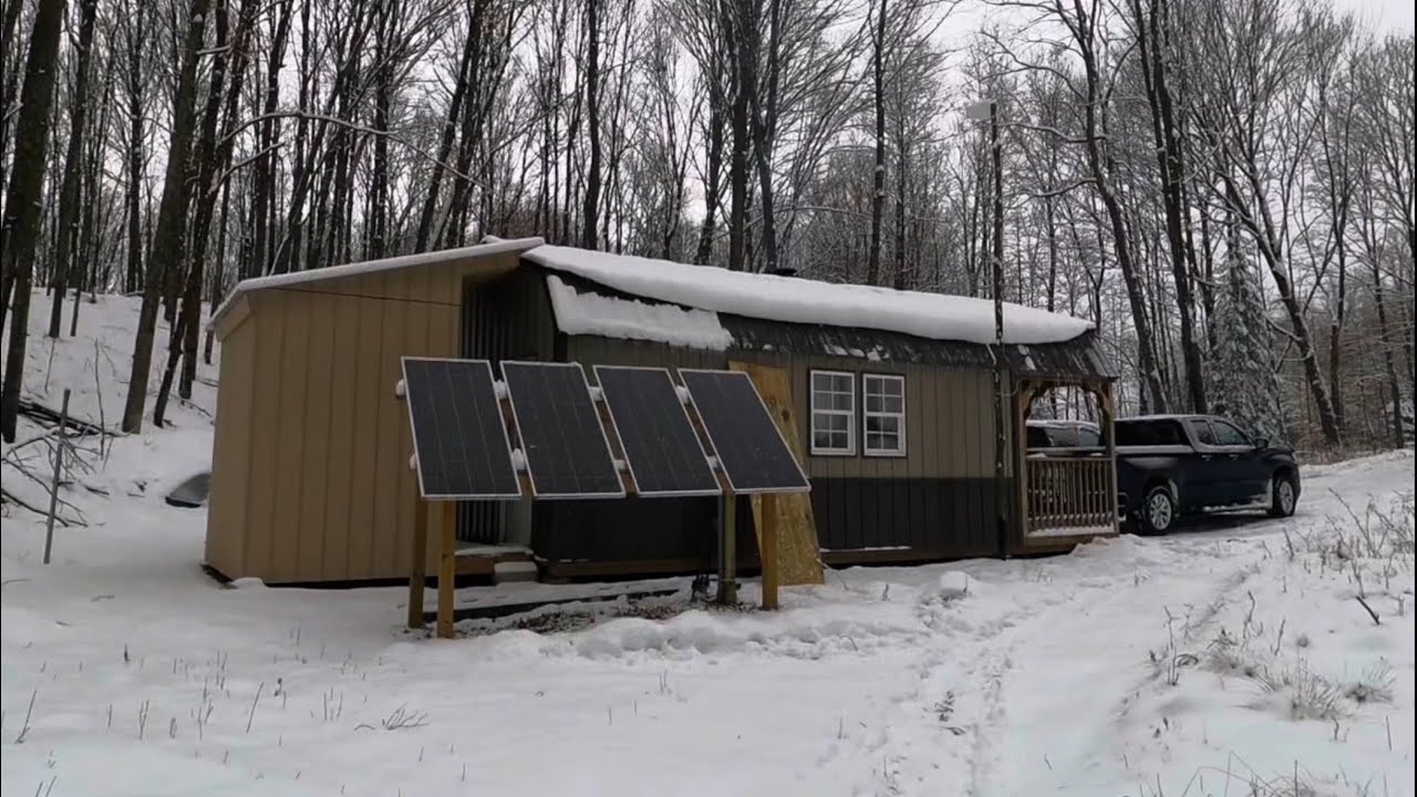 Off grid cabin success 