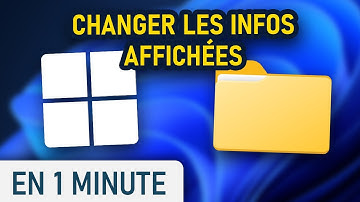 Modifier les informations visibles dans l