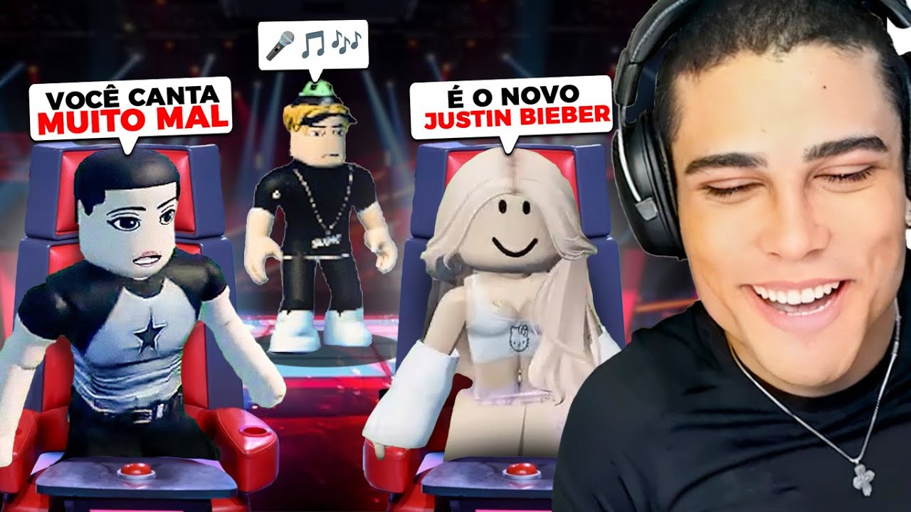 VIREI JURADO DO THE VOICE NO ROBLOX kkkkkkkkkk