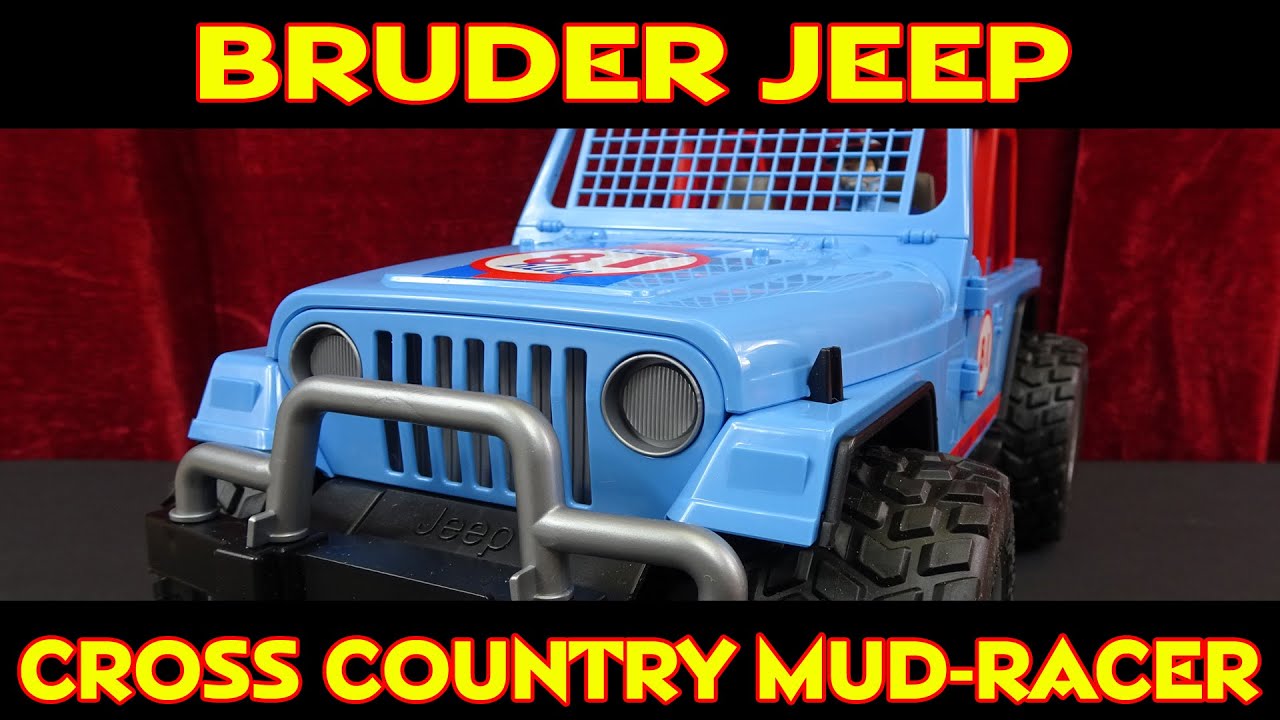 "BRUDER JEEP CROSS COUNTRY MUD RACER"