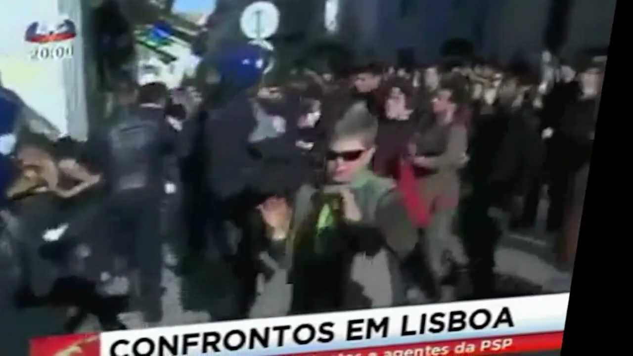 Trashbaile - Policias    Greve Geral 22 Março 2012