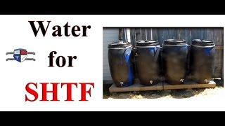 Prepper Water Storage: A Poor Man's Cheap Rain Catchment System - Rain Barrels