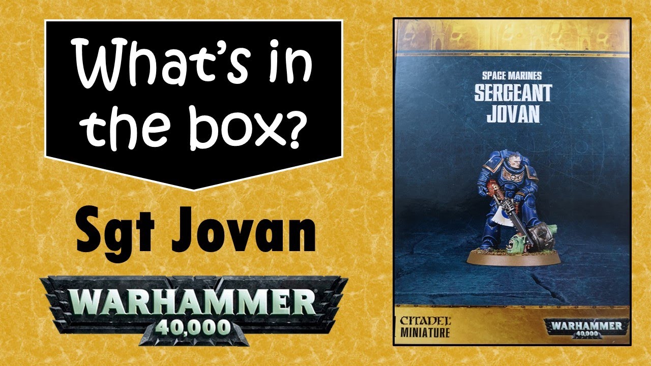 Space Marines Sergeant Jovan, store anniversary miniature: What's