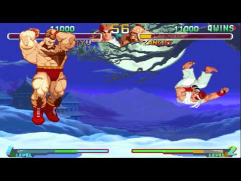 GGPO - Street Fighter Alpha 2 - Nynja_Jyraya(BRA) Vs ShadowOnLive(BRA) - Casuals
