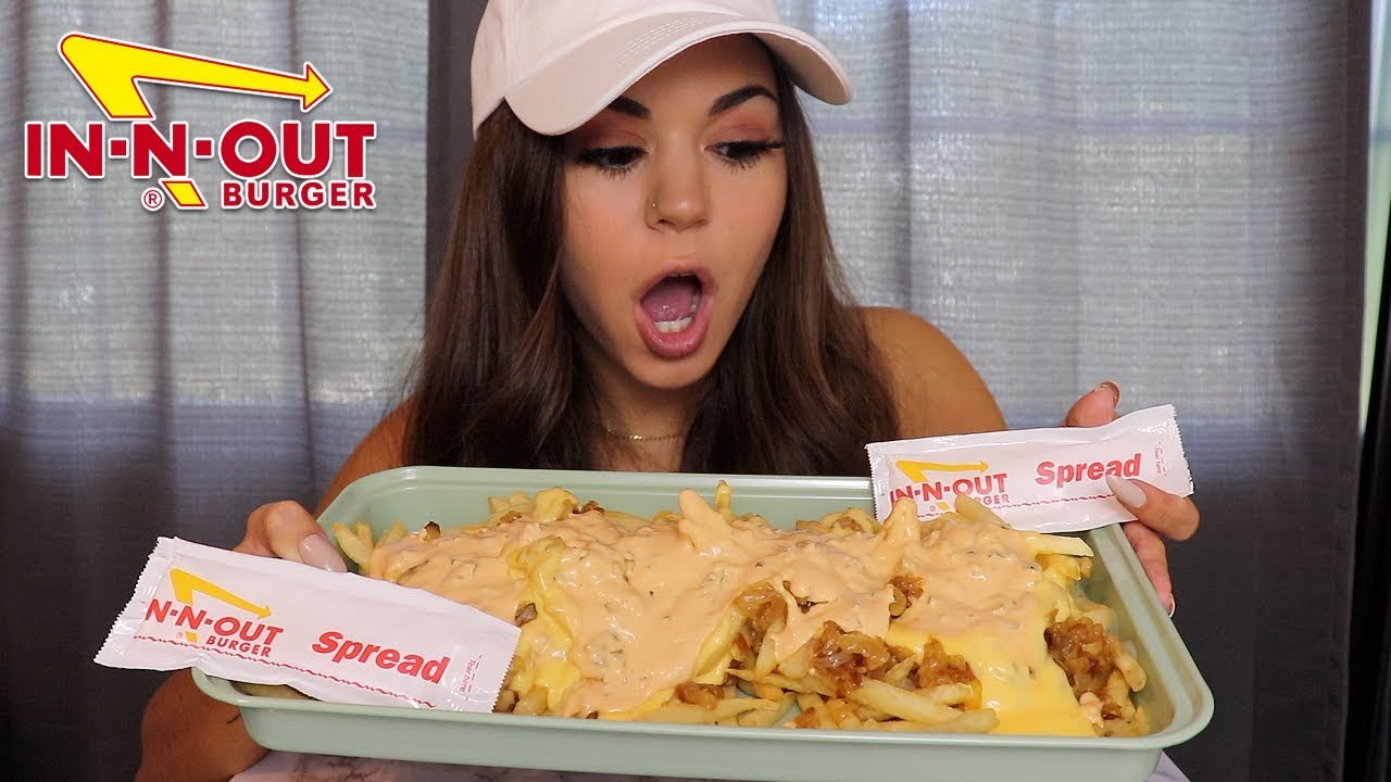 IN-N-OUT ANIMAL STYLE FRIES MUKBANG YESSS | Steph Pappas