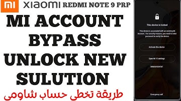Xiaomi redmi note 9 pro mi account bypass unlock tools 2025