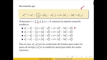 Solución Numérica de la ecuación de difusión-advección por diferencias finitas (FTCS)
