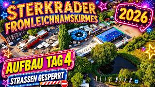 Sterkrade Corpus Christi Fair 2026 Setup Day 4 | Roads Closed & Fair Setup