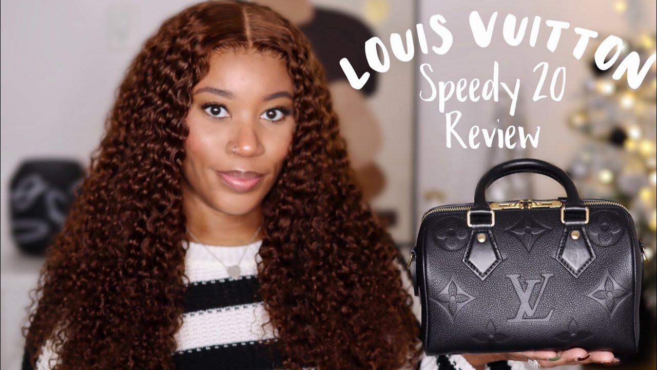 LOUIS VUITTON SPEEDY 20 | BLACK EMPRIENTE LEATHER | WIMB & MOD SHOTS