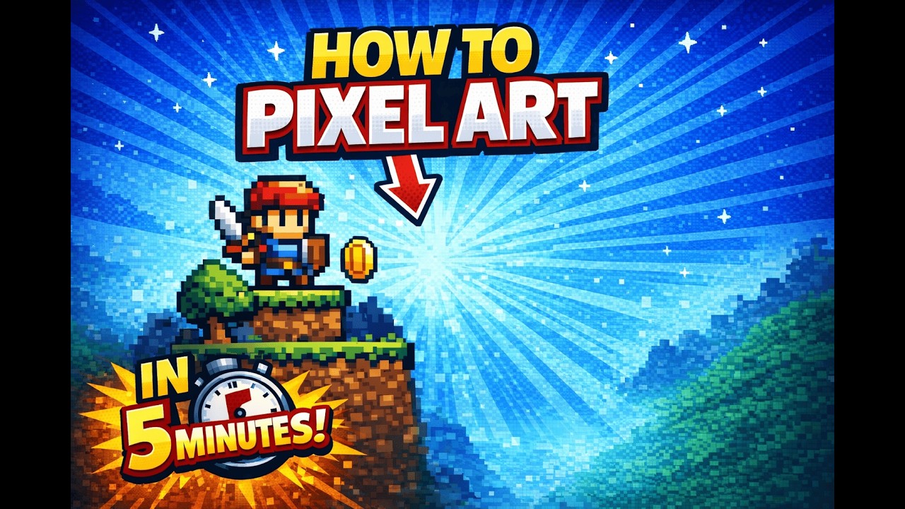 PIXEL ART FOR BEGINNERS (IN 5 MINUTES) - YouTube