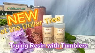 NEW! at Dollar Tree- Trying Resin with tumblers-DOES IT WORK?!