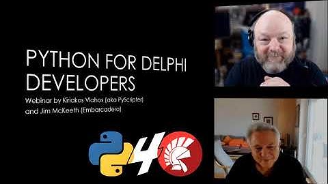 Introduction to Python for Delphi Developers Webinar 1 Replay