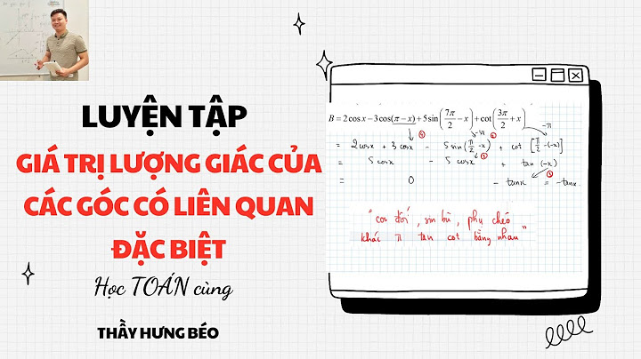 Bài tập rút gọn về sin bù cos đối