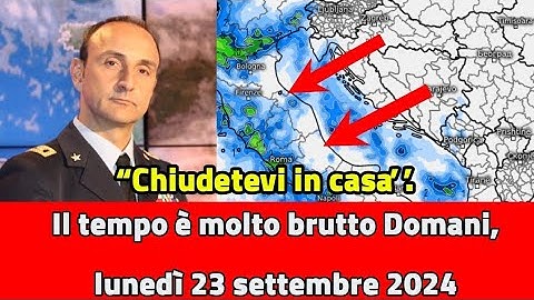 Meteo in Italia - Allarme rosso!! Avviso per forti uragani, forti tempeste, maltempo e neve