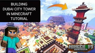 Building Chapati Hindustani Gamer Dubai city tower in Minecraft Tutorial in hindi