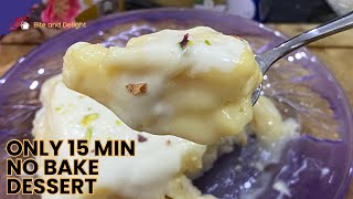 Arabian Pudding Recipe|Instant No Bake Dessert |Arabian Dessert