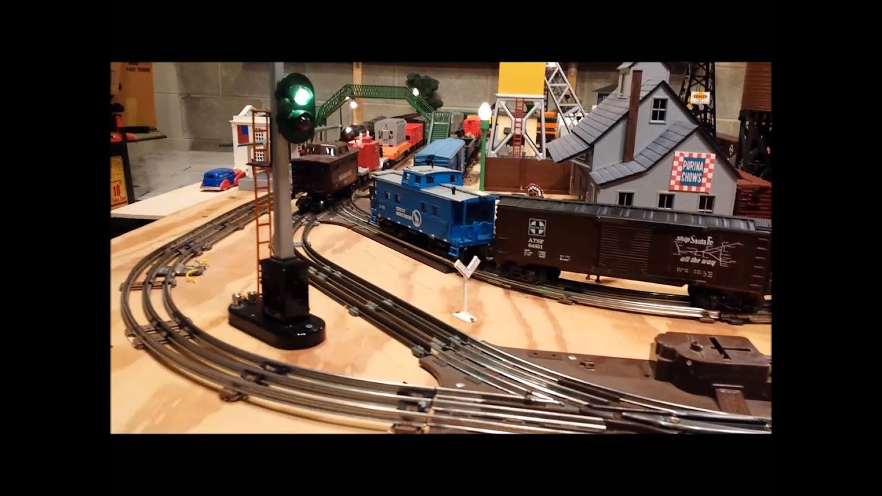 o gauge toy train layout youtube lionel christmas train layout