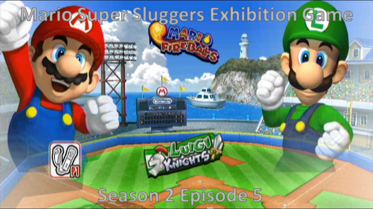 Mario Super Sluggers Season 2 Episode 5 - Mario Fireballs vs Luigi Knights