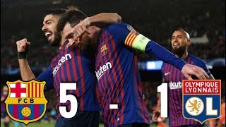 Barcelona eased into the champions league quarter-finals after
ruthlessly cutting apart lyon's defence during a dominant 5-1 win at
camp nou. thanks to g...